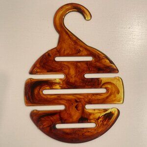 Vintage Tortoise Shell Tie Hanger 1978 Norbert Specialty Corp